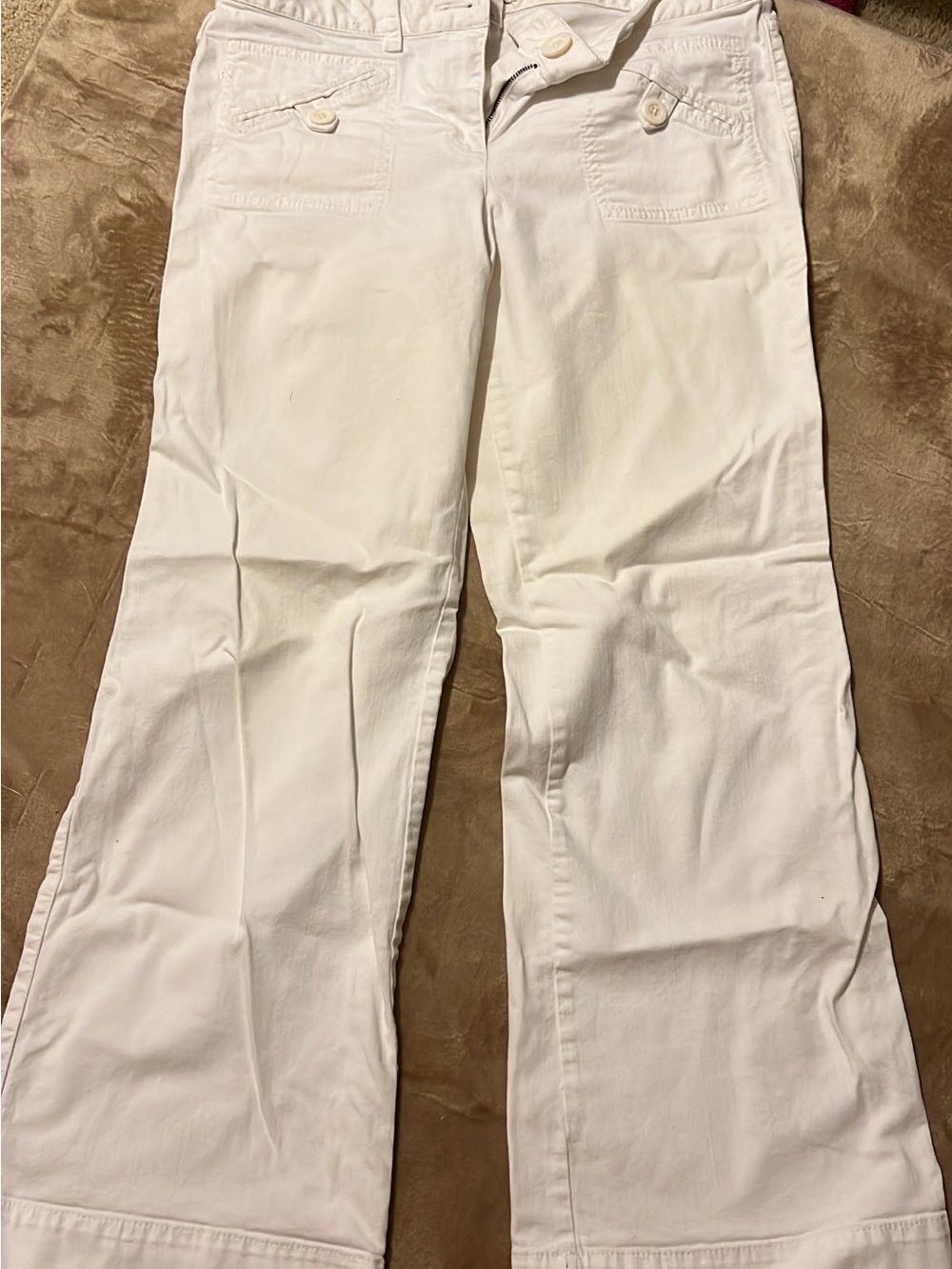 LOFT White Flare Jeans